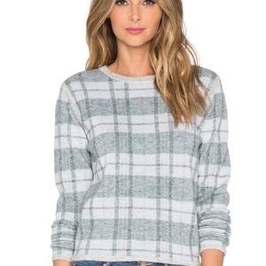 EUC Paige Denim Autry plaid wool sweater sz large